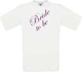 Mijncadeautje - T-shirt - Bride to be - Wit (maat 3XL)