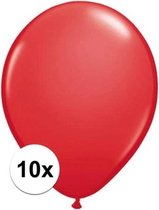 Qualatex ballonnen rood 10 stuks