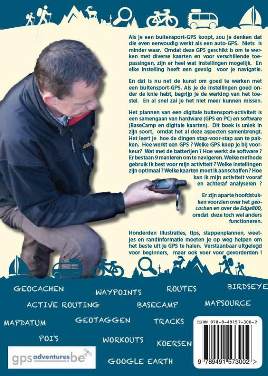 Garmin GPS gids - back cover