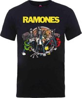 Tshirt Homme Ramones -M- Road To Ruin Noir