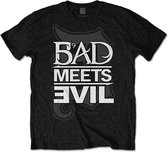 Bad Meets Evil Heren Tshirt -L- Logo Zwart