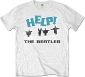 The Beatles - Help! Snow Heren T-shirt - L - Wit