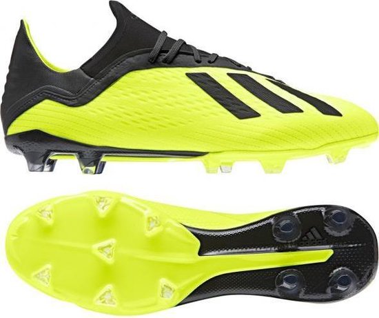 adidas X 18.2 FG voetbalschoenen heren geel/zwart " | bol.com