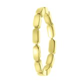 Lucardi Dames Goldplated ring fantasy - Ring - Cadeau - Goudkleurig