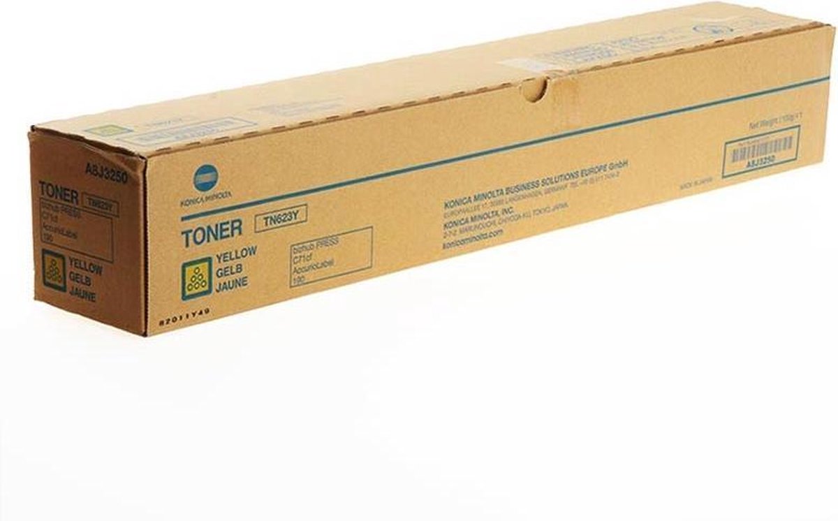 Konica Minolta TN-623Y tonercartridge 1 stuk(s) Origineel Geel