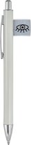 Moses Balpen Met Label 13,5 Cm Wit
