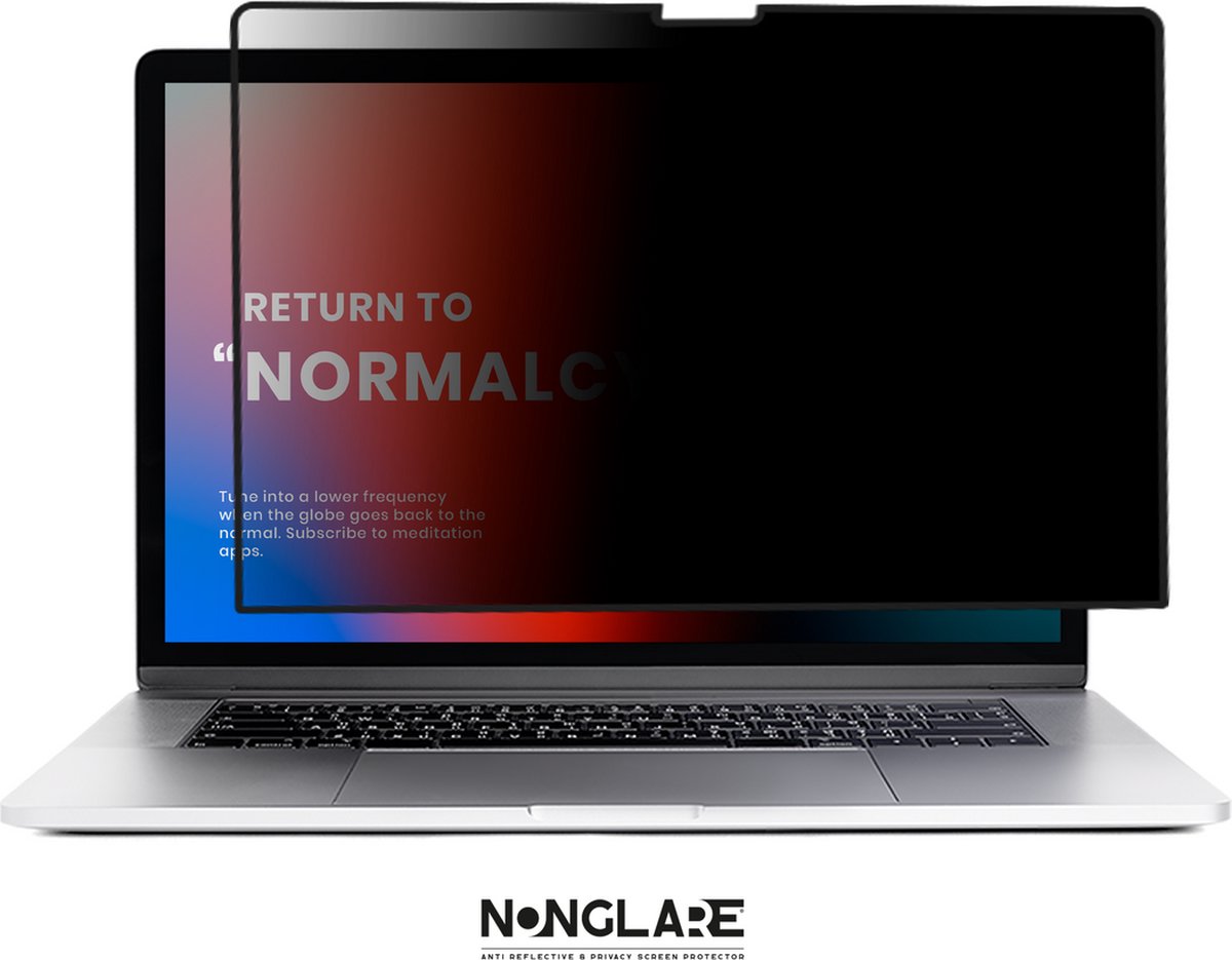 NONGLARE Privacy Screenprotector voor MacBook met AR Adsorptietechnologie - 13.6''