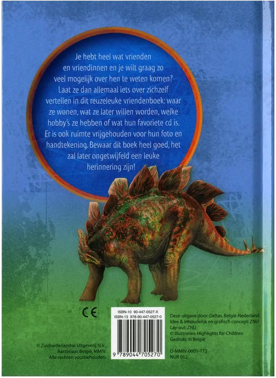 Dino vriendenboek - Deltas - Hardcover