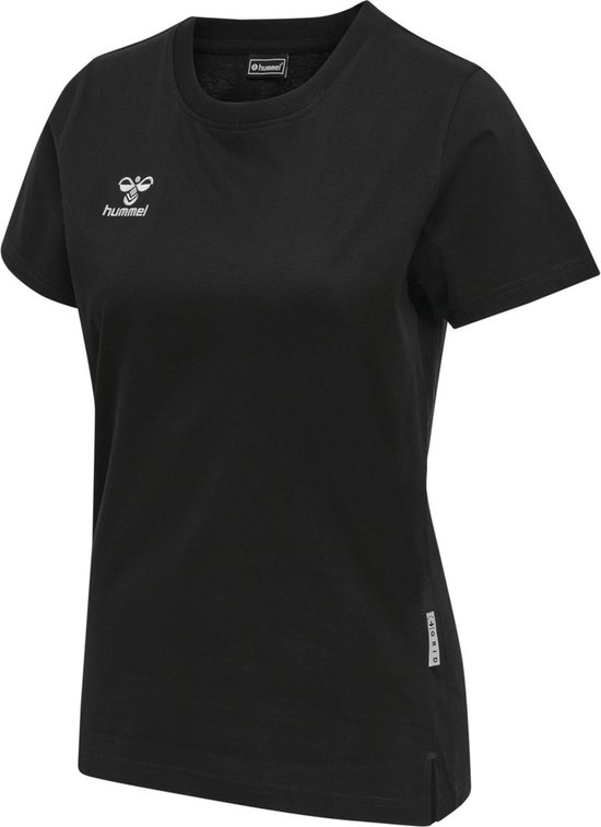 Hummel Damen T-Shirt Hmlmove Grid Cot. T-Shirt S/S Woman Black-M - hummel