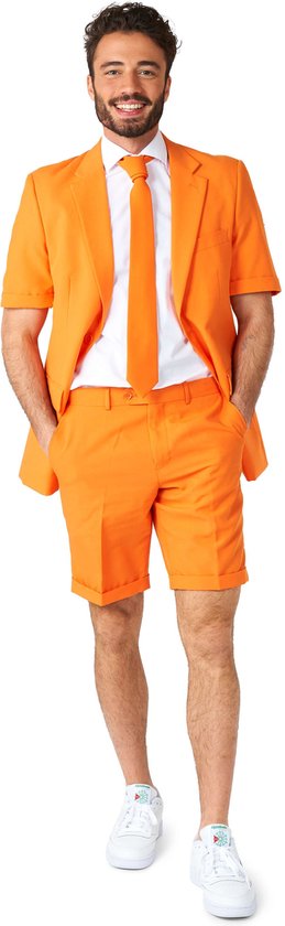 OppoSuits The Orange - Heren Zomer Pak - Nederlands Elftal Kostuum - Oranje - Maat EU 50