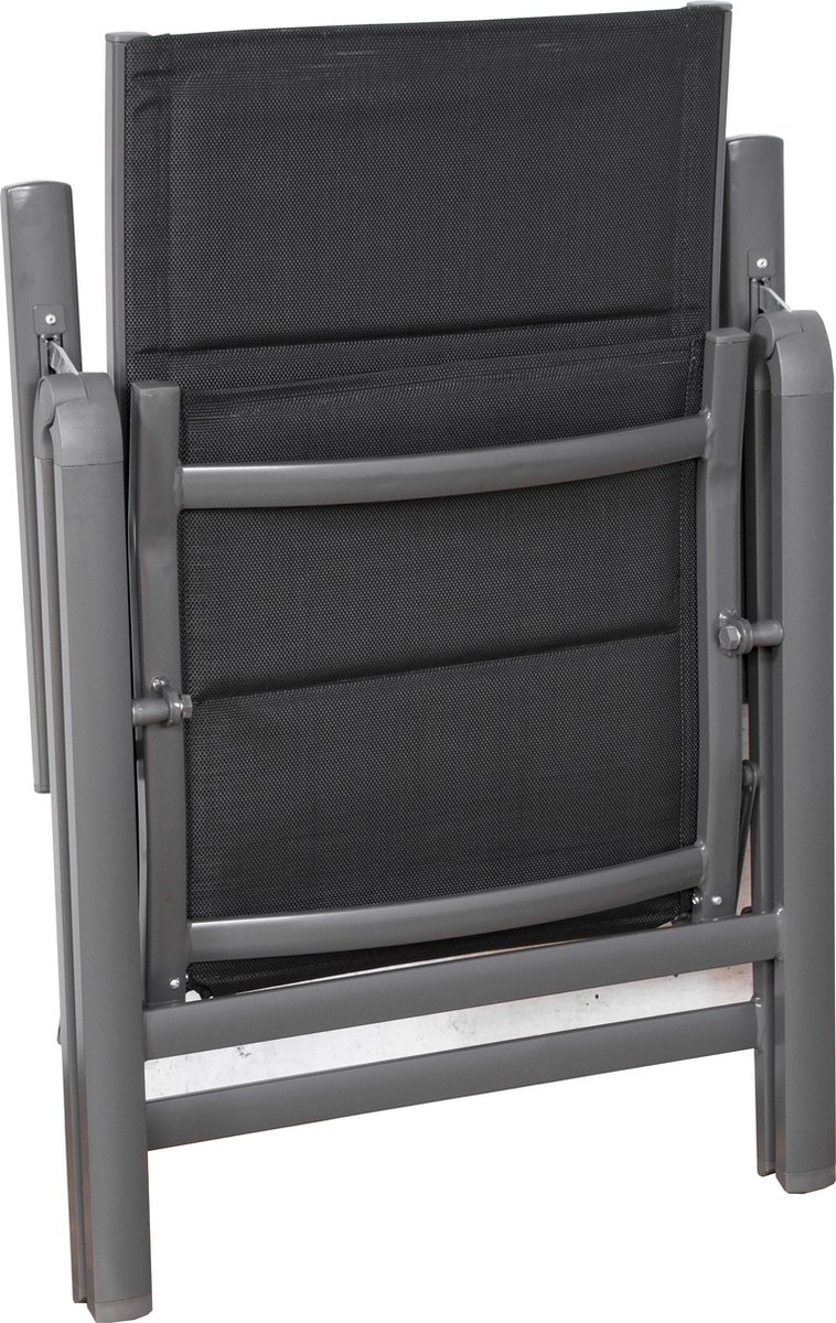 Sens-Line Parma Chaise de jardin - Chaise de jardin réglable - Gris