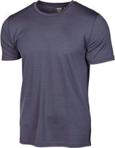 T-shirt Ivanhoe UW Ceasar Steelblue pour homme - 100% laine mérinos extra fine - Blauw