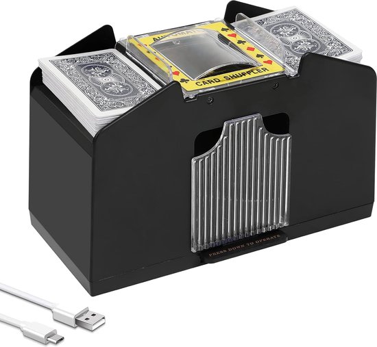 Mélangeur de Cartes, Machine Électrique Automatique de Mélange pour Cartes de Poker Mélangeur de Cartes, Machine Électrique Automatique de Mélange pour Cartes de Poker