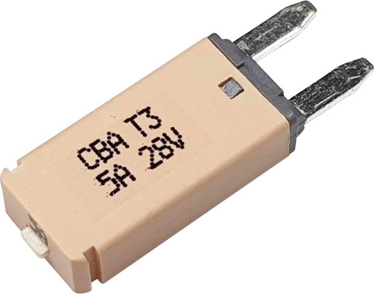 Hansor Circuit Breaker Mini, type 3. Manual Reset, 5A CBA3 Series 5A Zekeringautomaat standaard vlakzekering 5 A Lichtb