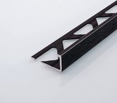 Aluminium Mat Zwart Tegelprofiel 12,5mm