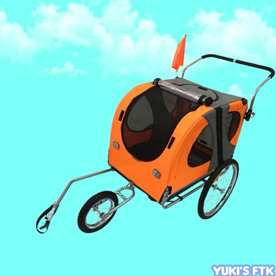 Yuki's HondenFietskar - Simba - Opvouwbaar - Oranje Groot