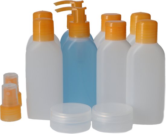 Healeved 2 Sets Reisflesjes Deksels Parfumflesjes Navulbare