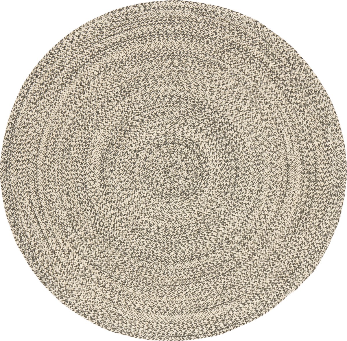Pergamon Natuurvezelkleed Handgemaakt Jute Kaya Rond Grijs