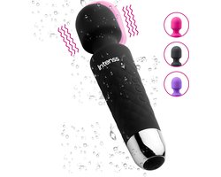 Intenss Vibrator Massager - Multifunctionele Stimulator - Seksspeeltje voor Vrouwen en Koppels - INTENSS Pure Series - Black Bride