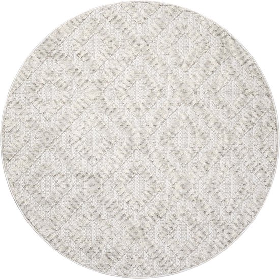 CAMBRAI - Creme - 120x180cm, Laagpolig vloerkleed met franjes - Woodman Carpet