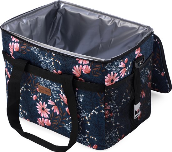 Packaway 4 Laags Geïsoleerde Koeltas - Lunchtas 30 liter - Japanese Flower van Packaway — afbeelding 2