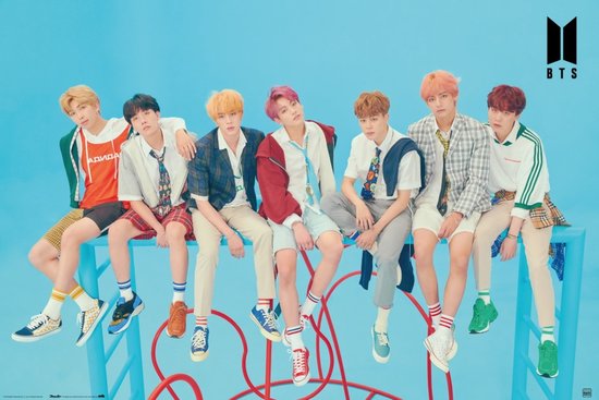 Affiche Grupo Erik BTS Blue - 91,5x61cm