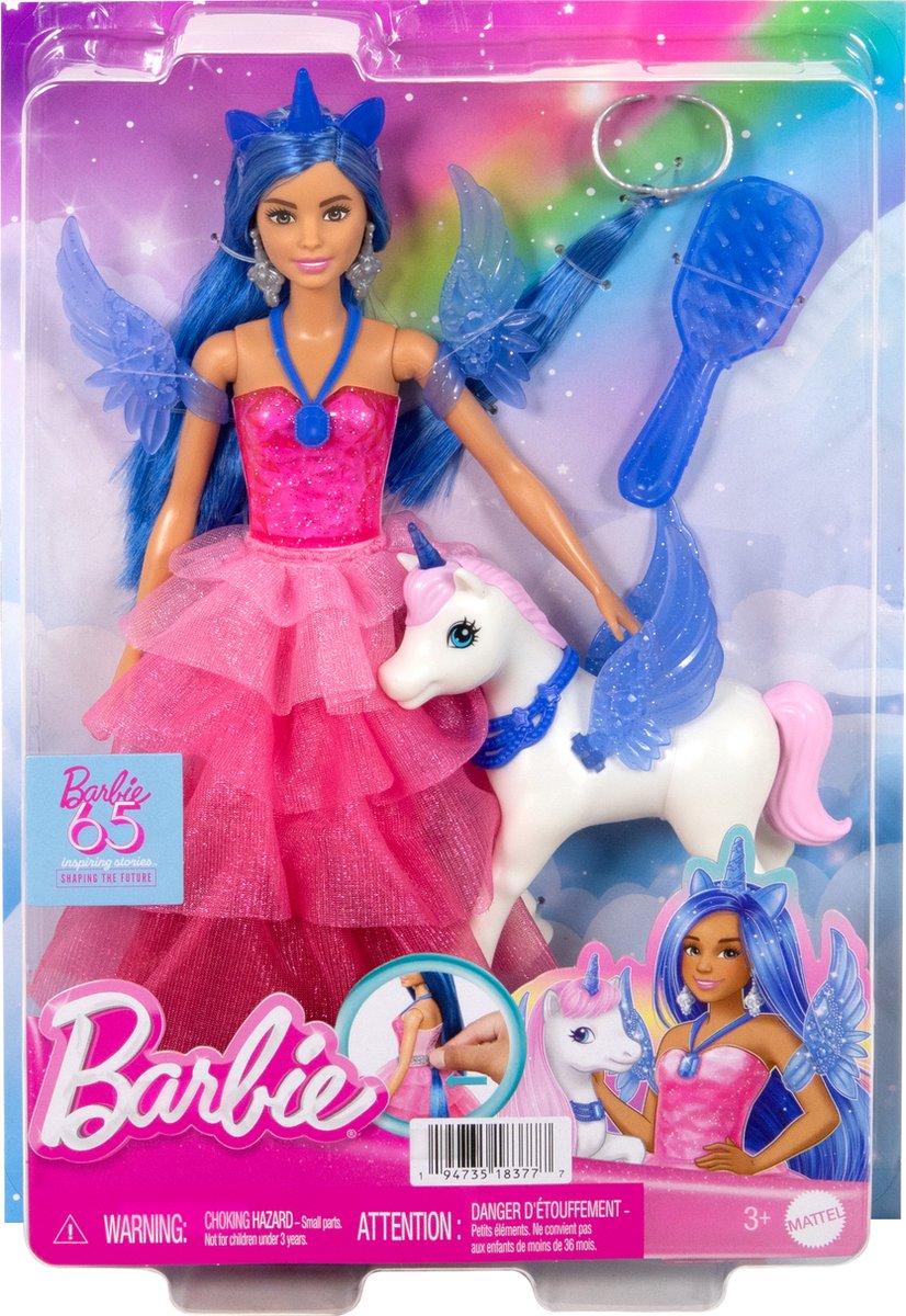 Barbie 65 jaar A Touch of Magic - Eenhoorn pop - Barbiepop — afbeelding 6