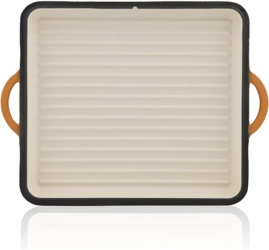 Mahlzeit Gietijzeren braadpan, geëmailleerd, 10,8 liter, grof