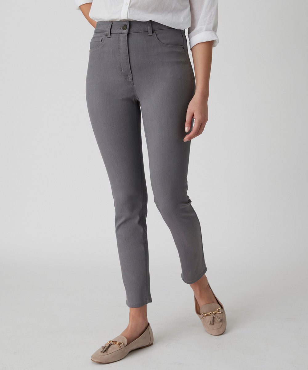 Damart - Jeans slim fit 7/8-broek 5 zakken Perfect Fit by Damart - Dames - Grijs - 50
