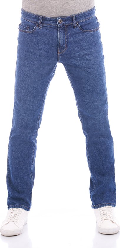 PADDOCK`S Heren Jeans Broeken Ranger Pipe slim Fit Blauw 42W / 34L Volwassenen Denim Jeansbroek
