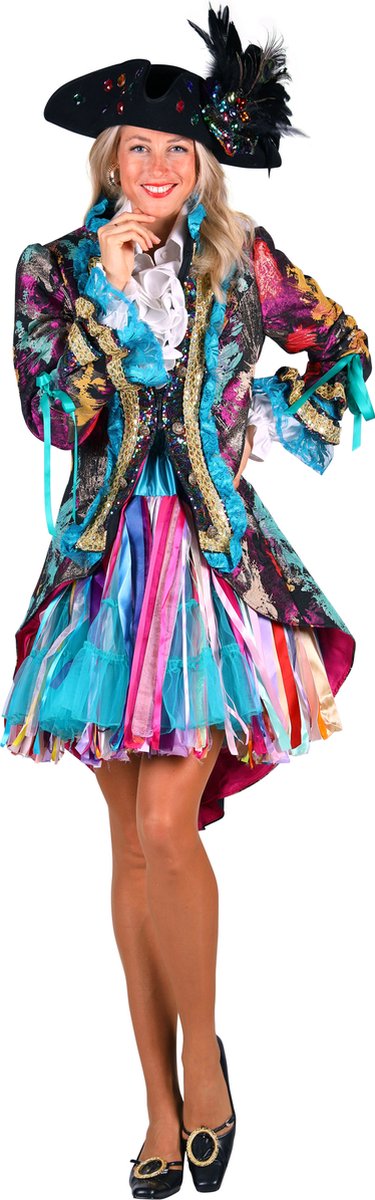 Carnavalsjas Dames - Global Paint - Carnaval - Verkleedkleren Vrouwen - Mix Van Kleuren - Luxe - Maat M