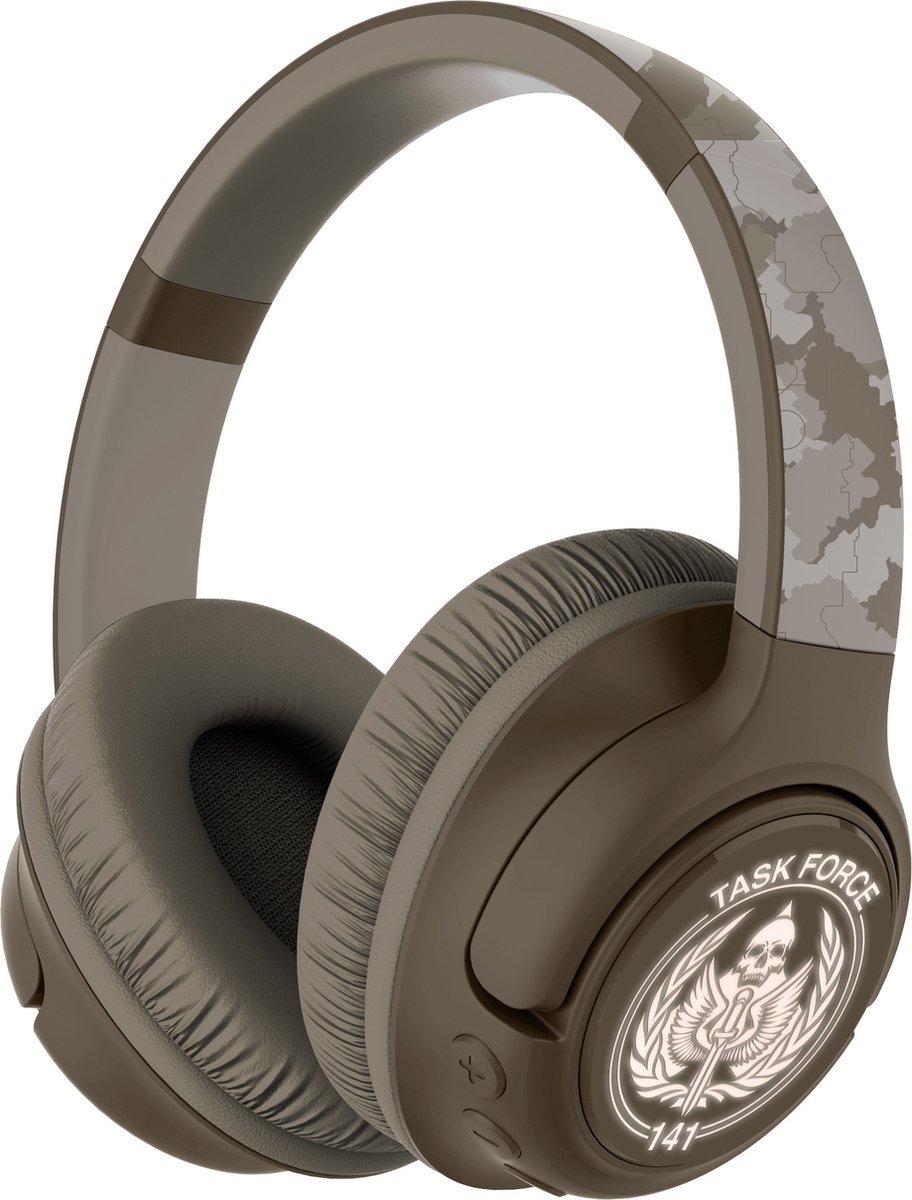 Call of Duty - Taskforce 141 - bluetooth koptelefoon - led lights - microfoon - 50 uur speeltijd - verstelbaar (grey camo)