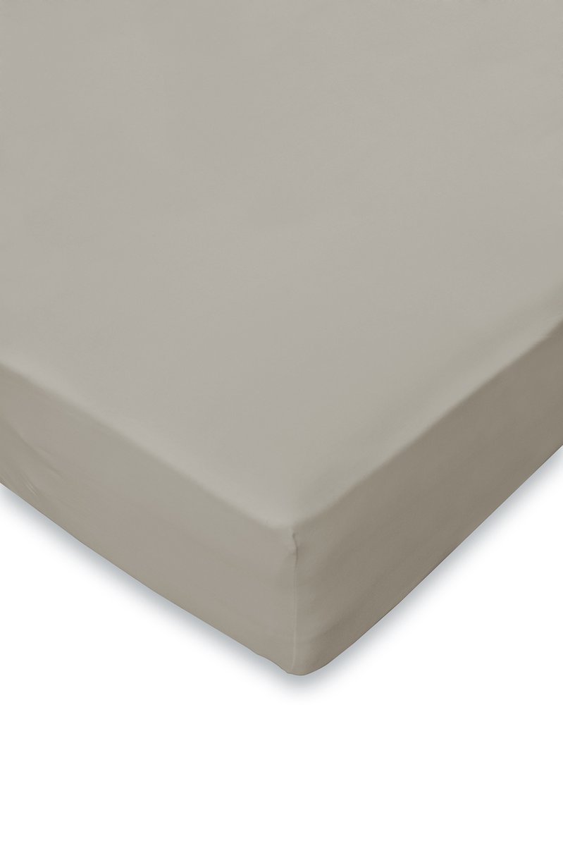 Eleganzzz Hoeslaken Jersey Stretch 35cm Hoekhoogte - Mushroom - Hoeslaken 80/90x190/200cm - Eenpersoons - 100% Katoen - Hoeslakens