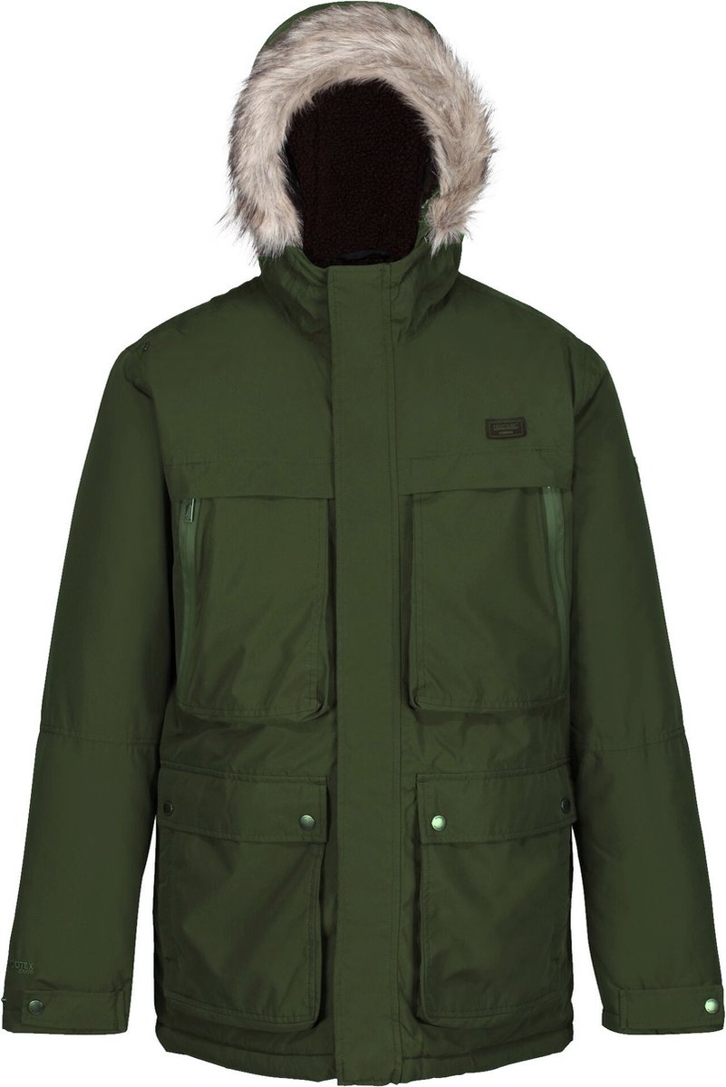 Regatta Heren Volter Parka Winterjas Dark Groen