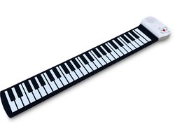 Bolan Rollup piano zwart/wit - oprolbare piano - keyboard met 49 toetsen - mobiele digitale piano