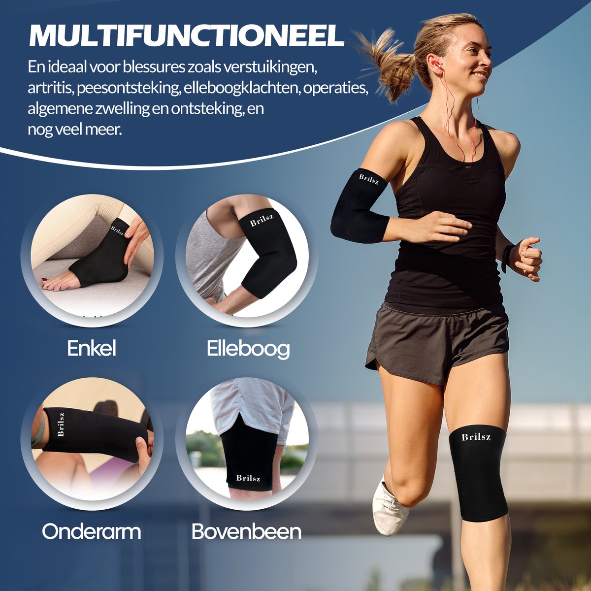 Goedkoopste Hot & cold pack maat XL - Compression Sleeve - koeling sleeve - cooling - Warm & koud - benen & armen - zwellingen - blessure