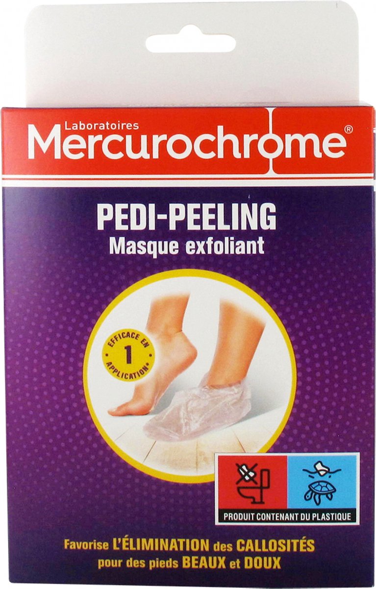 Mercurochrome Pedi-Peeling Exfoliërend Masker 1 Paar