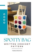 Spotty Tote Bag - Written Crochet Pattern