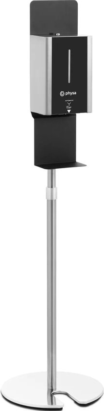 SLV sokkellamp Rox acryl, hoogte 60 cm, grijs, roestvrij staal