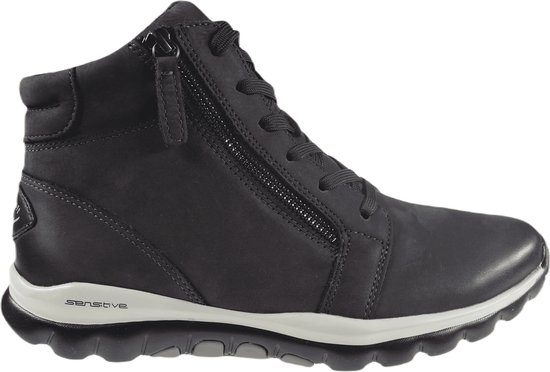 Gabor rollingsoft sensitive 76.868.39 - dames rollende wandelsneaker - grijs - (EU) (UK)