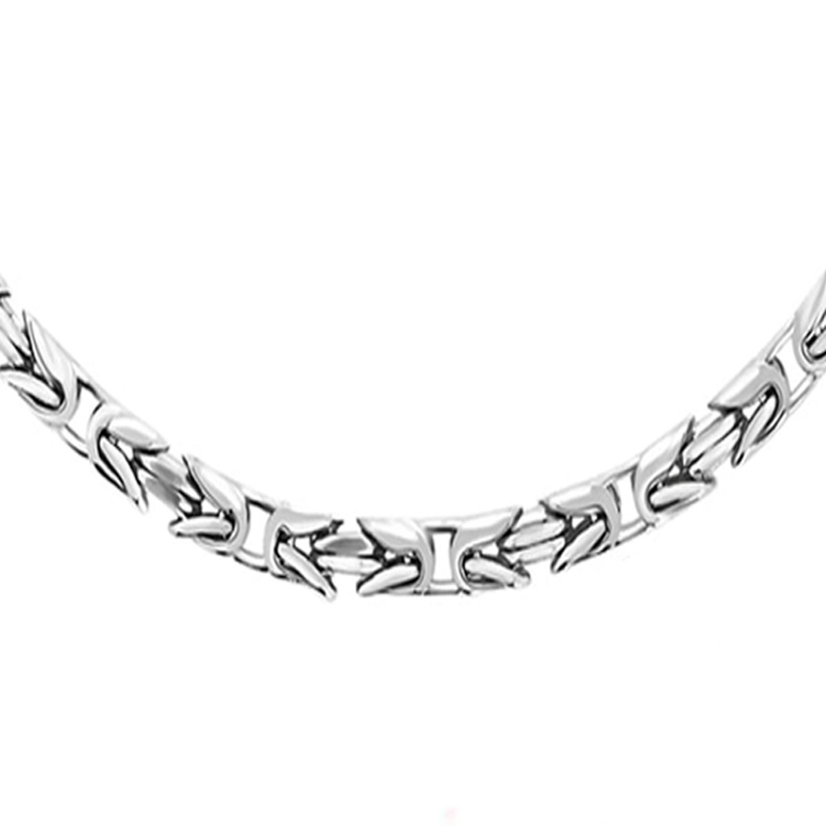 Juwelier Zwartevalk - ZILVEREN VIERKANTE KONINGSSCHAKEL KETTING BIZ 100/60cm--