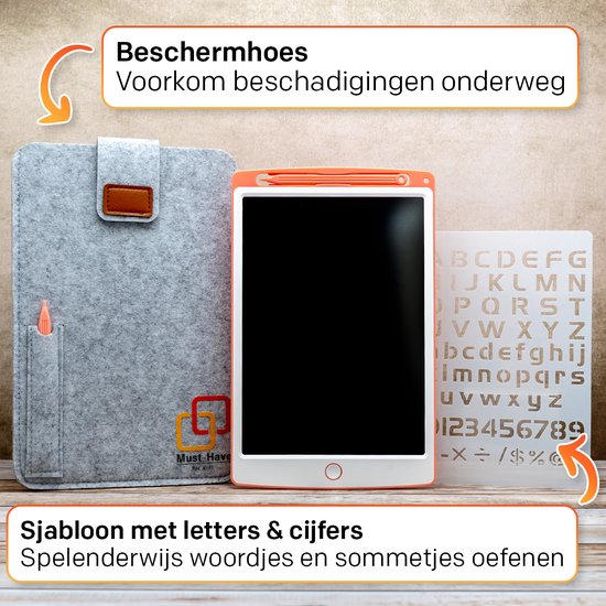 LCD Tekentablet "Roze" 10 inch - Educatief Speelgoed - Speelgoed Meisjes - Sinterklaas Speelgoed - Schoencadeautjes - Sint - Grafische Tablet - Writing Tablet - Speelgoed 4 Jaar - Leren Tekenen - Cadeau Meisje 3 Jaar - Kinderspeelgoed 3 jaar - 6 Jaar