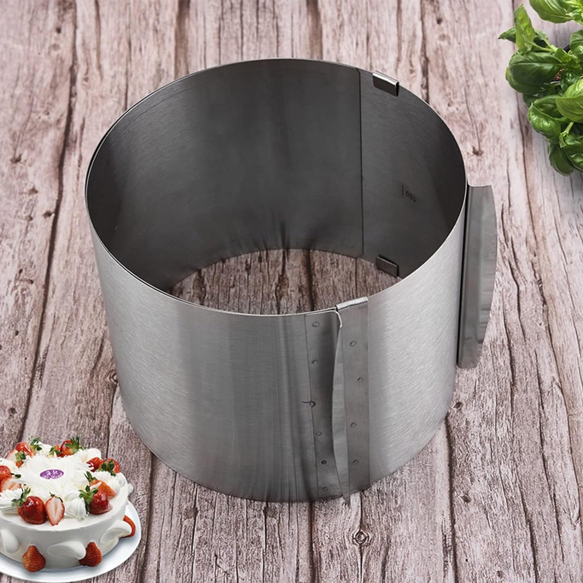 Taartring RVS 10 cm doorsnee 4.5 cm hoog - Limburgs Bakwinkeltje
