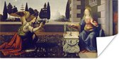Poster The Annunciation - Leonardo da Vinci - 150x75 cm