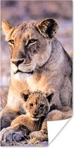 Affiche Lionne - Lion - Cub - 40x80 cm