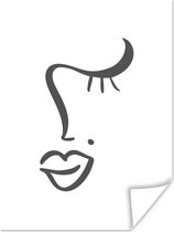 Affiche Femme - Visage - Abstrait - 60x80 cm