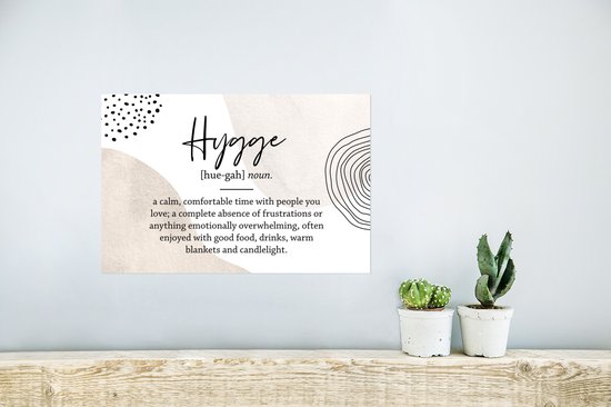 Affiche Dictionnaire - Hygge - Citation - 30x20 cm