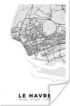 Affiche France - Plan - Plan - Le Havre - Plan de la ville - 60x90 cm