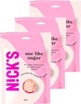 Nick's | Use like Sugar | 300G | 3 Stuks | 3 x 300 gram