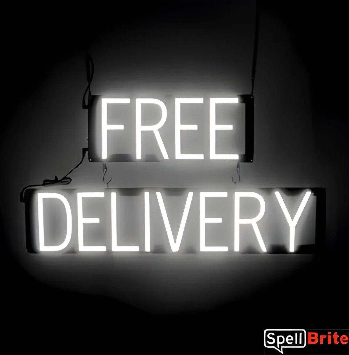FREE DELIVERY - Lichtreclame Neon LED bord verlicht | SpellBrite | 72 x 38 cm | 6 Dimstanden - 8 Lichtanimaties | Reclamebord neon verlichting